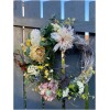 Spring Summer Faux wreath in yellow and whites